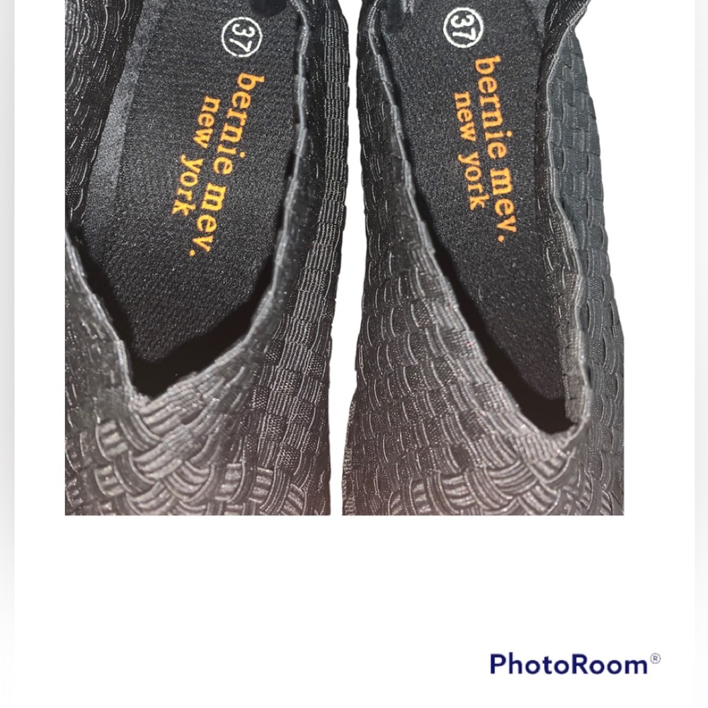 Bernie mev. Black Wedge slip on shoes - Picture 4 of 5